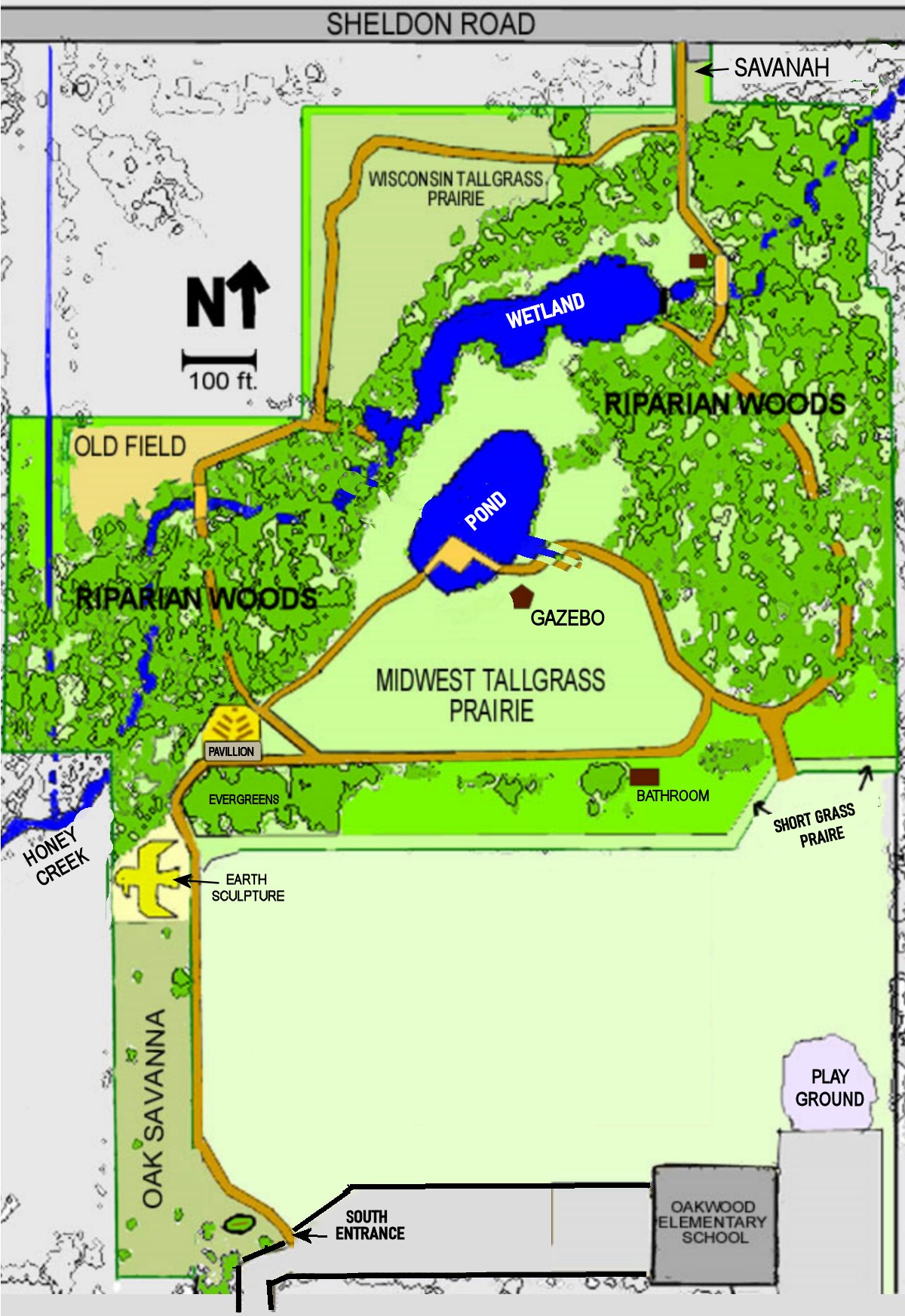 Sheldon Trail Map